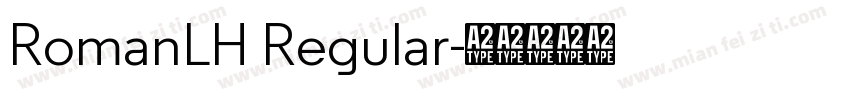 RomanLH Regular字体转换